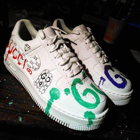 nike air force 1 custom gucci ghost.